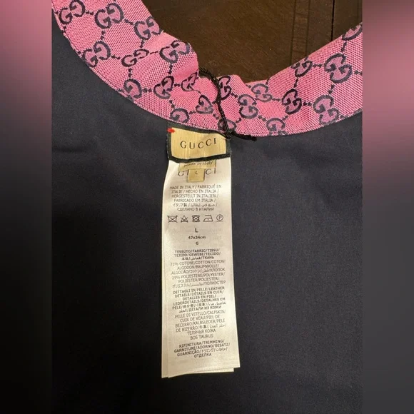 New Authentic Gucci Pink GG Logo Dog Trench Coat - Picture 9 of 16